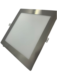 DOWNLIGHTLED DE EMPOTRAR CUADRADO 18W ALUMINIO MATE